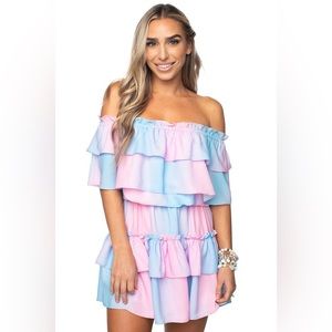 Buddy Love Kierra Ruffled off the shoulder dress
